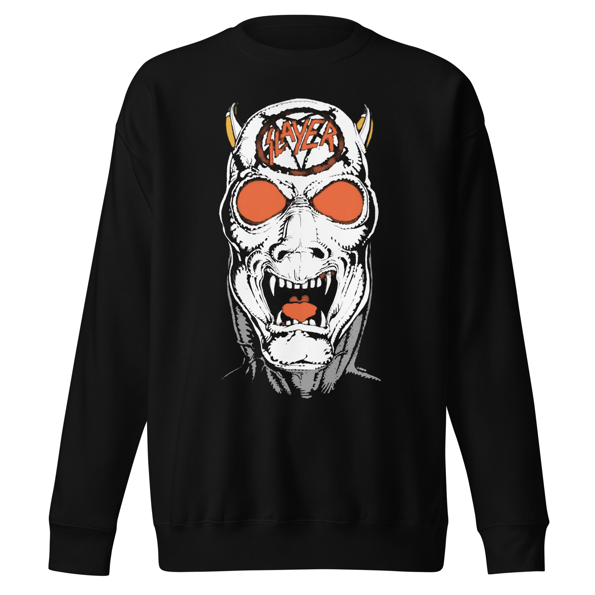 Stakes Slayer - Reign In Blood 86-87 Tour Vintage Jumbo Print Sweatshirt Black