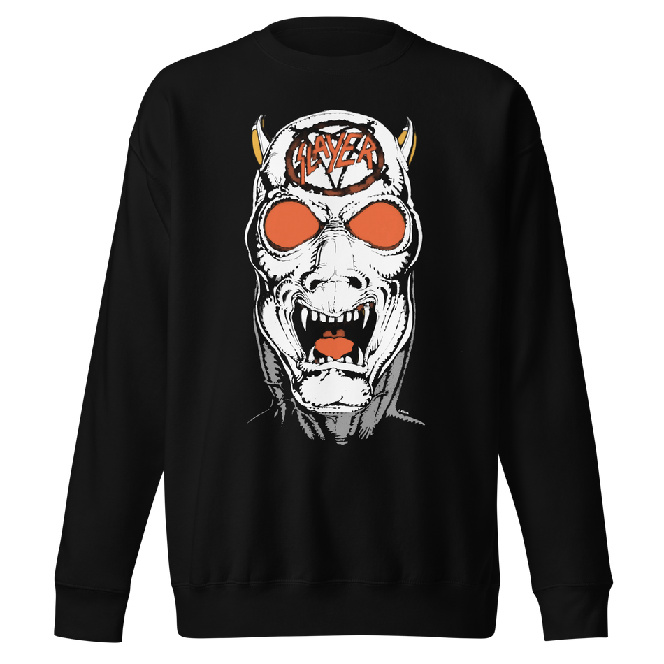 Stakes Slayer - Reign In Blood 86-87 Tour Vintage Jumbo Print Sweatshirt Black