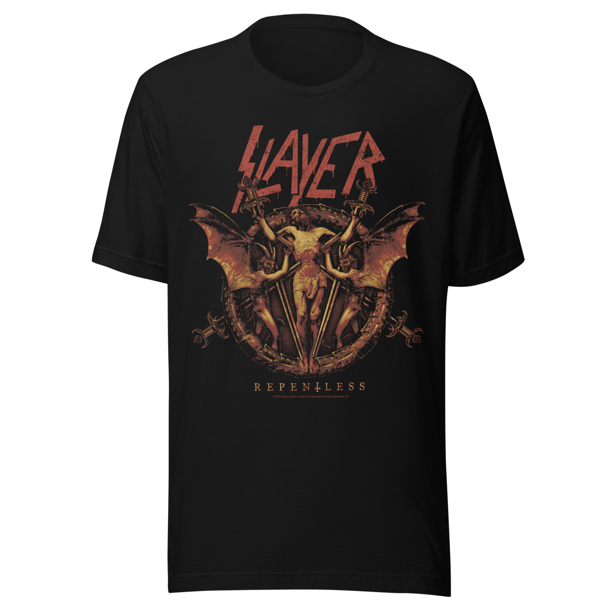 Stakes Slayer - Repentless Jumbo Print T-Shirt Black
