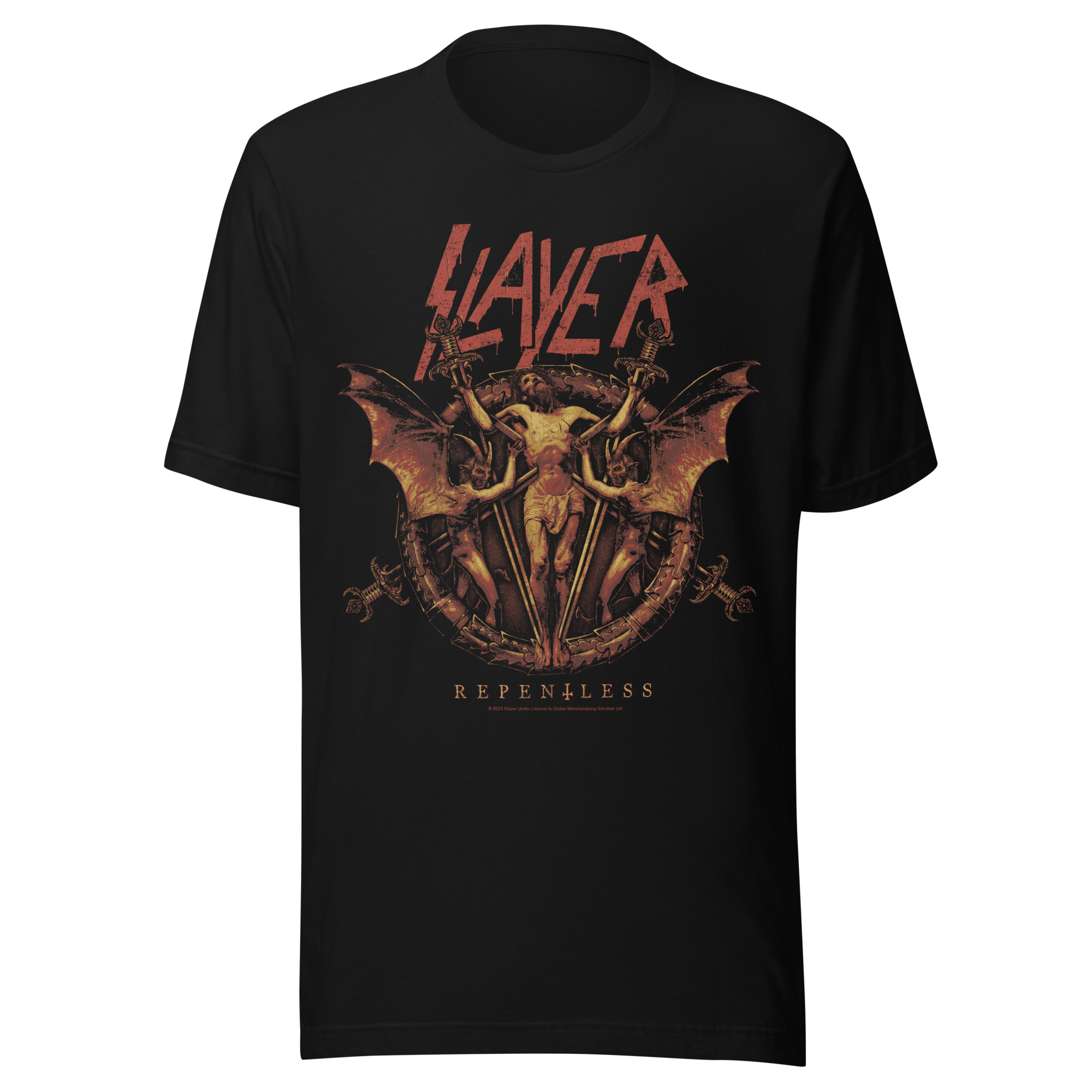 Stakes Slayer - Repentless Jumbo Print T-Shirt Black