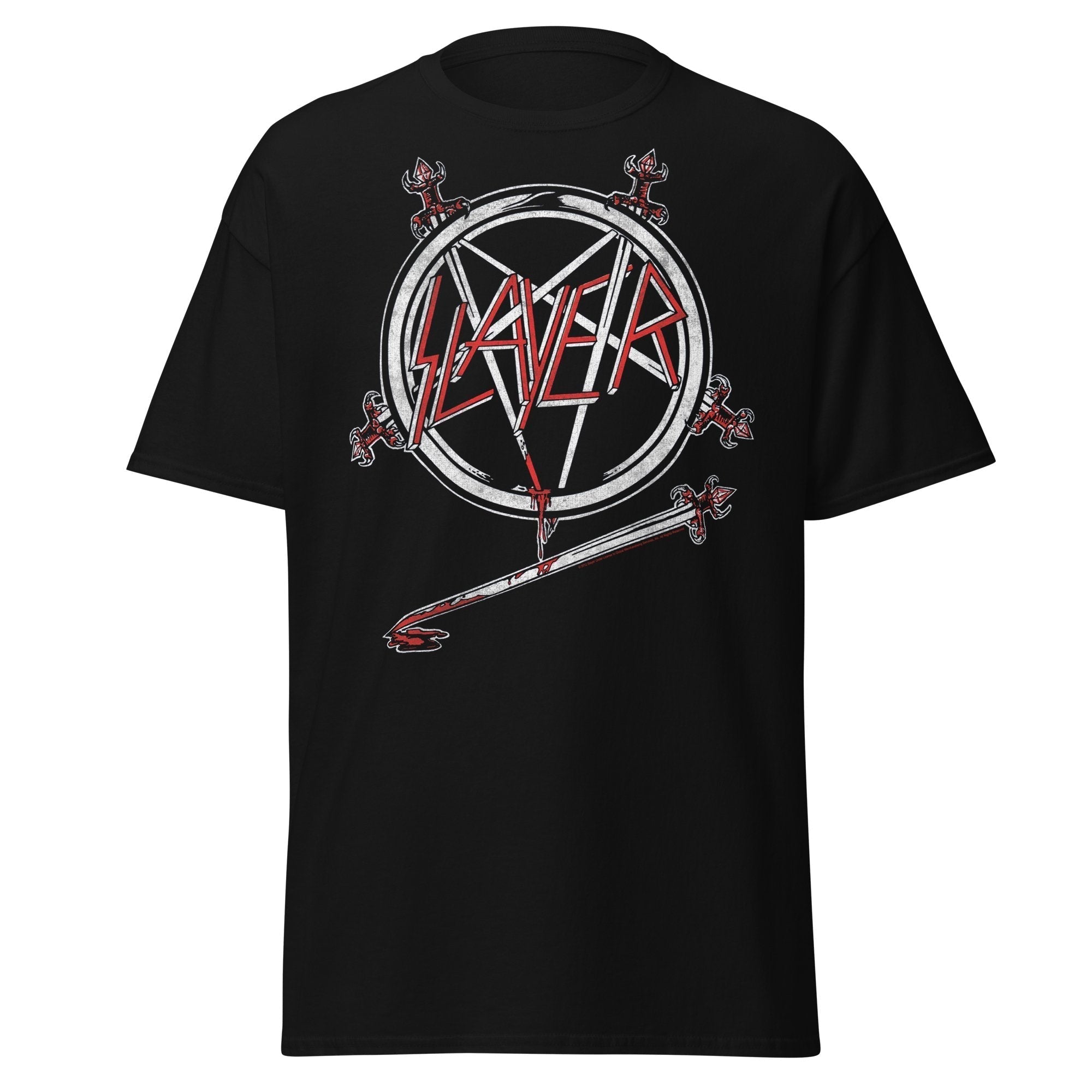 Stakes Slayer Sword Logo Jumbo Print T-shirt Black