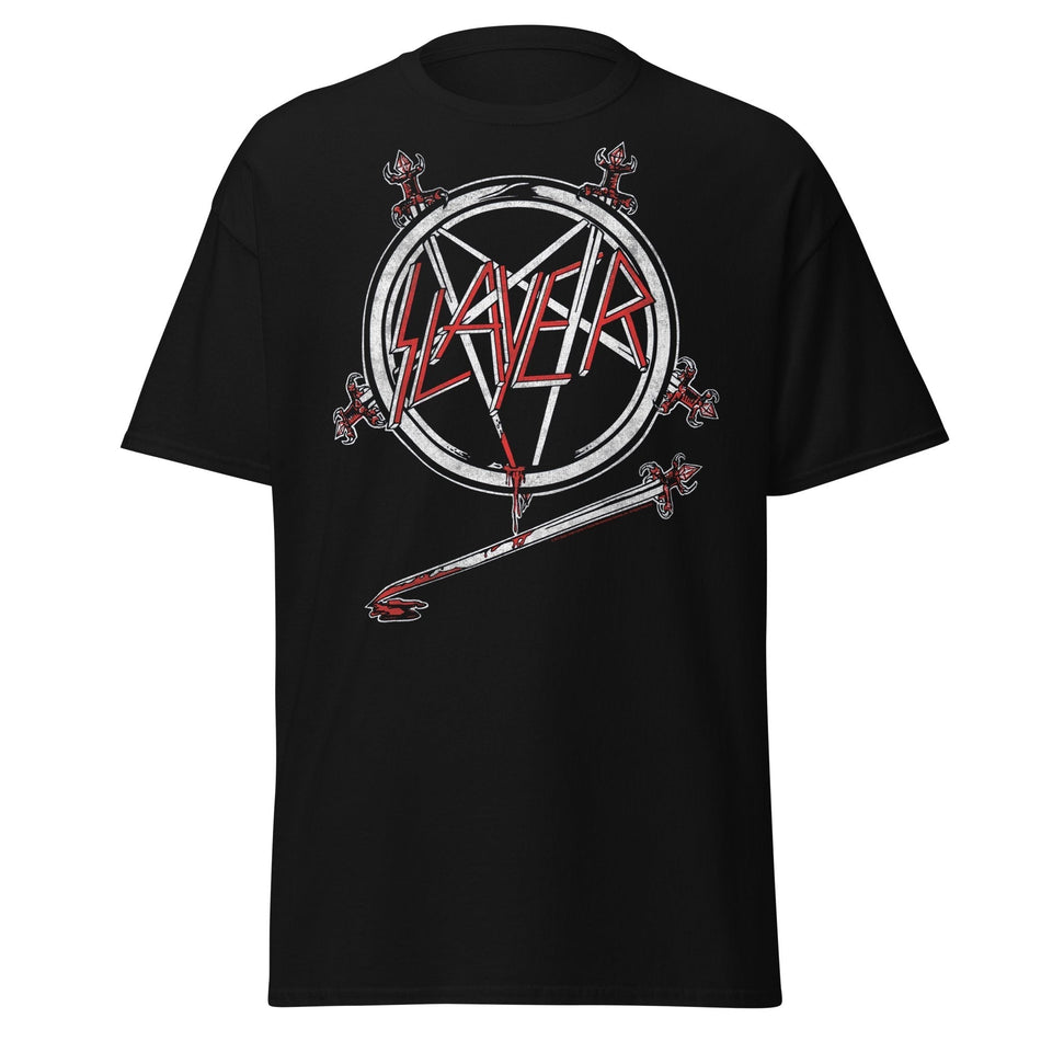 Stakes Slayer Sword Logo Jumbo Print T-shirt Black