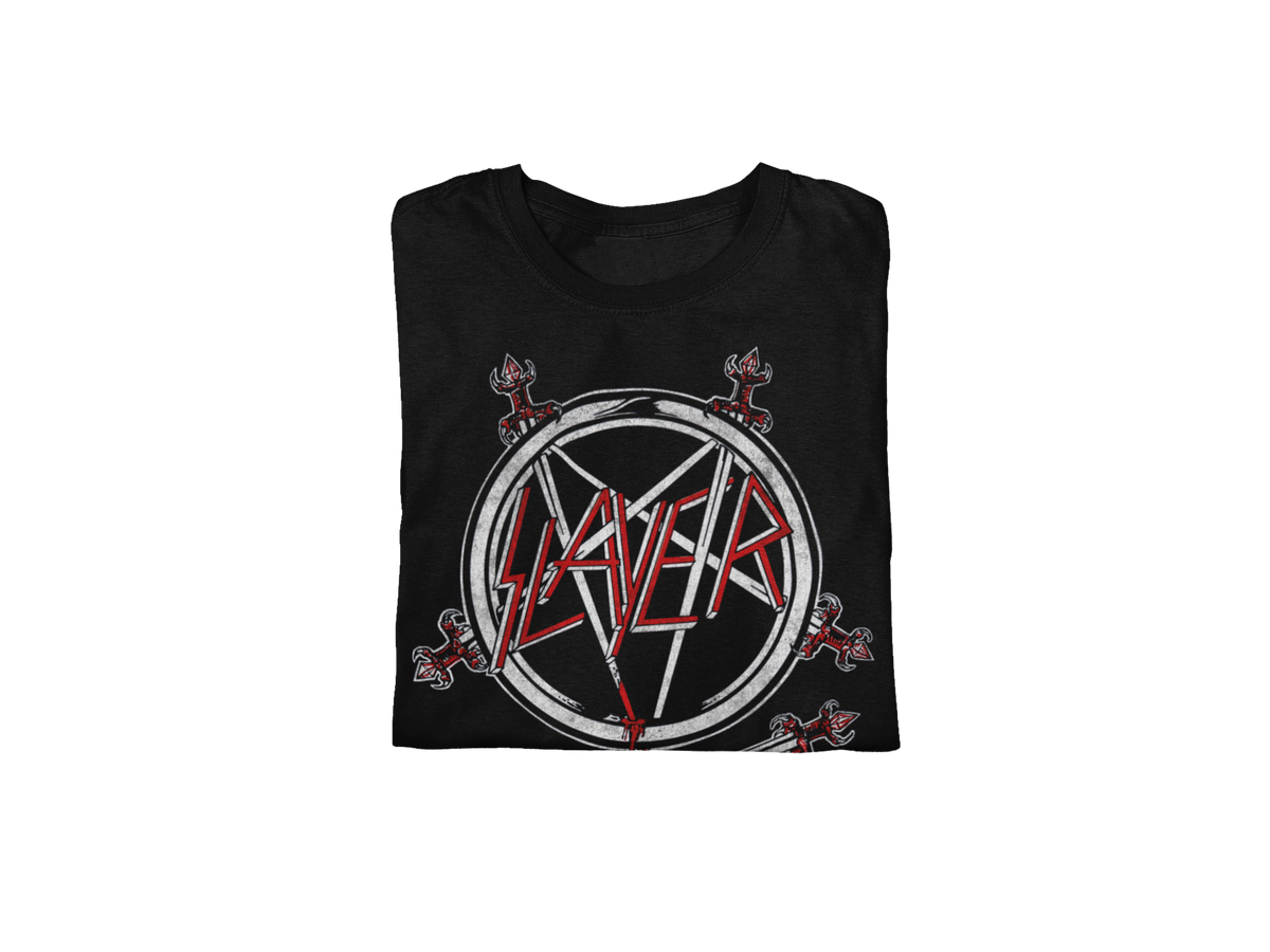 Stakes Slayer Sword Logo Jumbo Print T-shirt Black