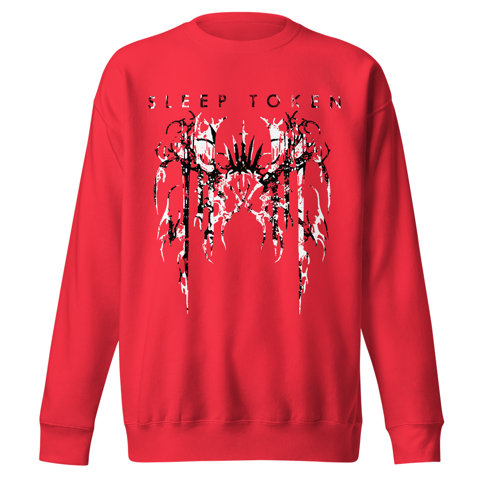 Stakes Sleep Token Drip Jumbo Print Sweatshirt Red