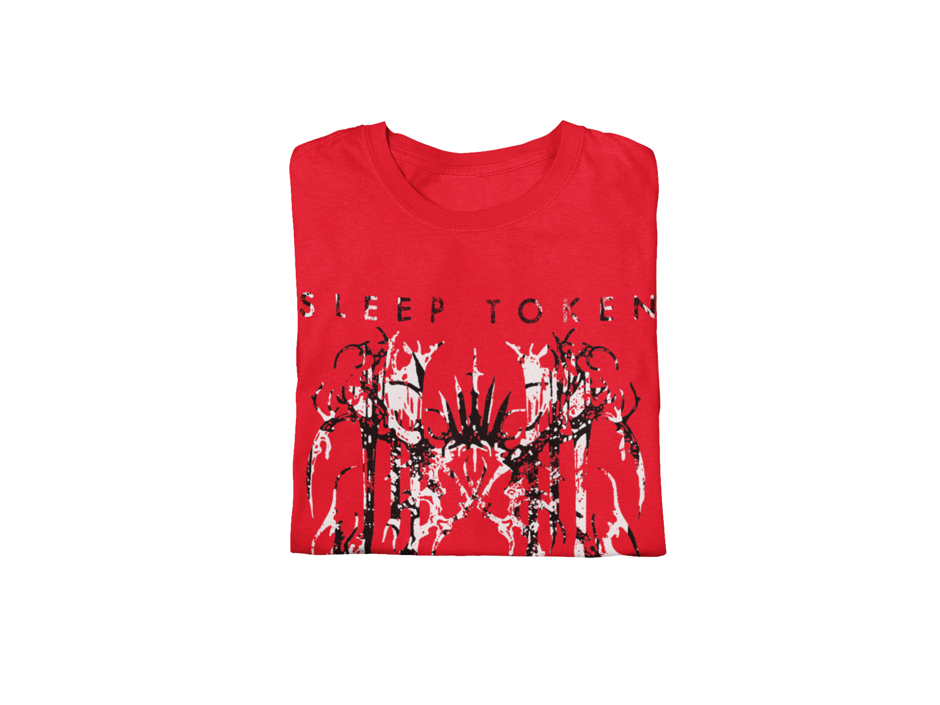 Stakes Sleep Token Drip Jumbo Print T-Shirt Red