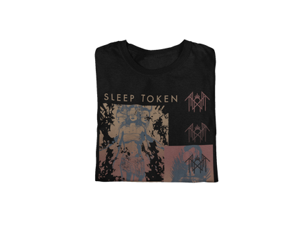 Stakes Sleep Token Multi Hit Jumbo Print T-Shirt Black