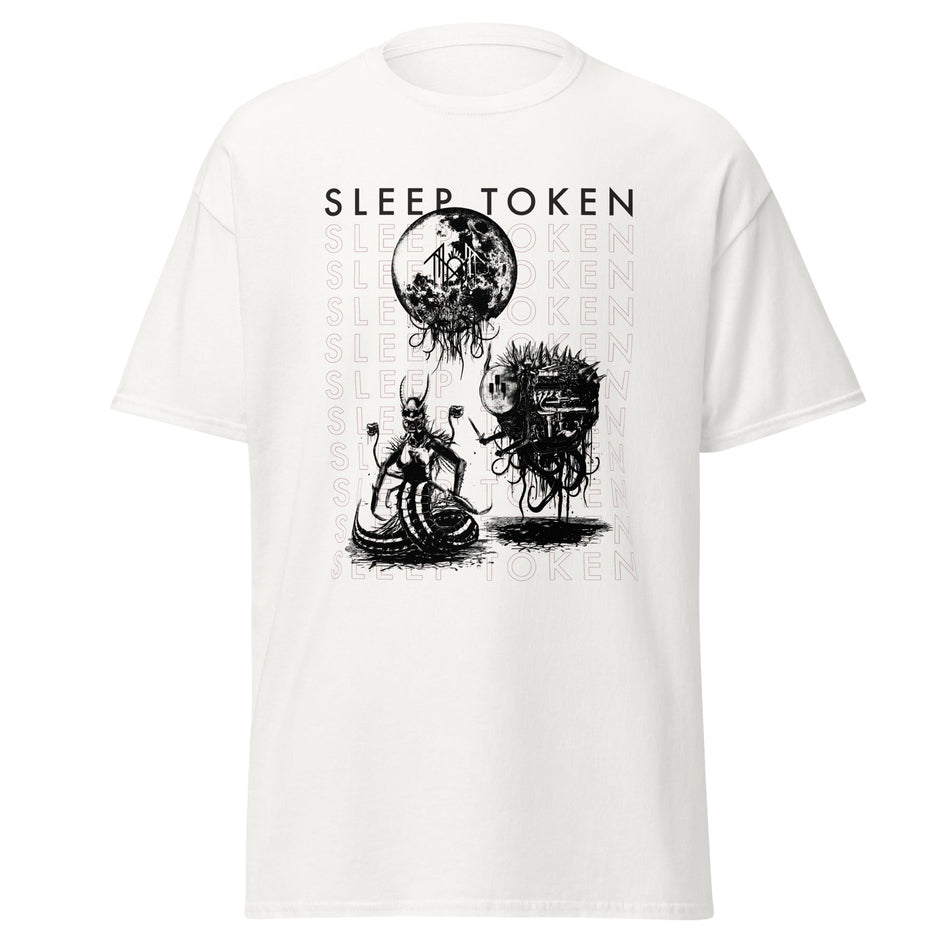 Stakes Sleep Token Take Me Back Jumbo Print T-Shirt White