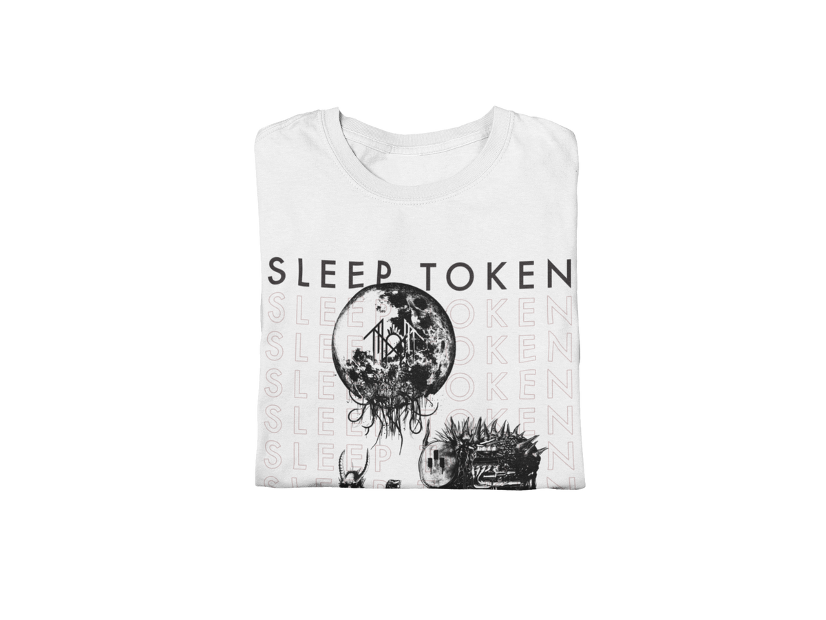 Stakes Sleep Token Take Me Back Jumbo Print T-Shirt White