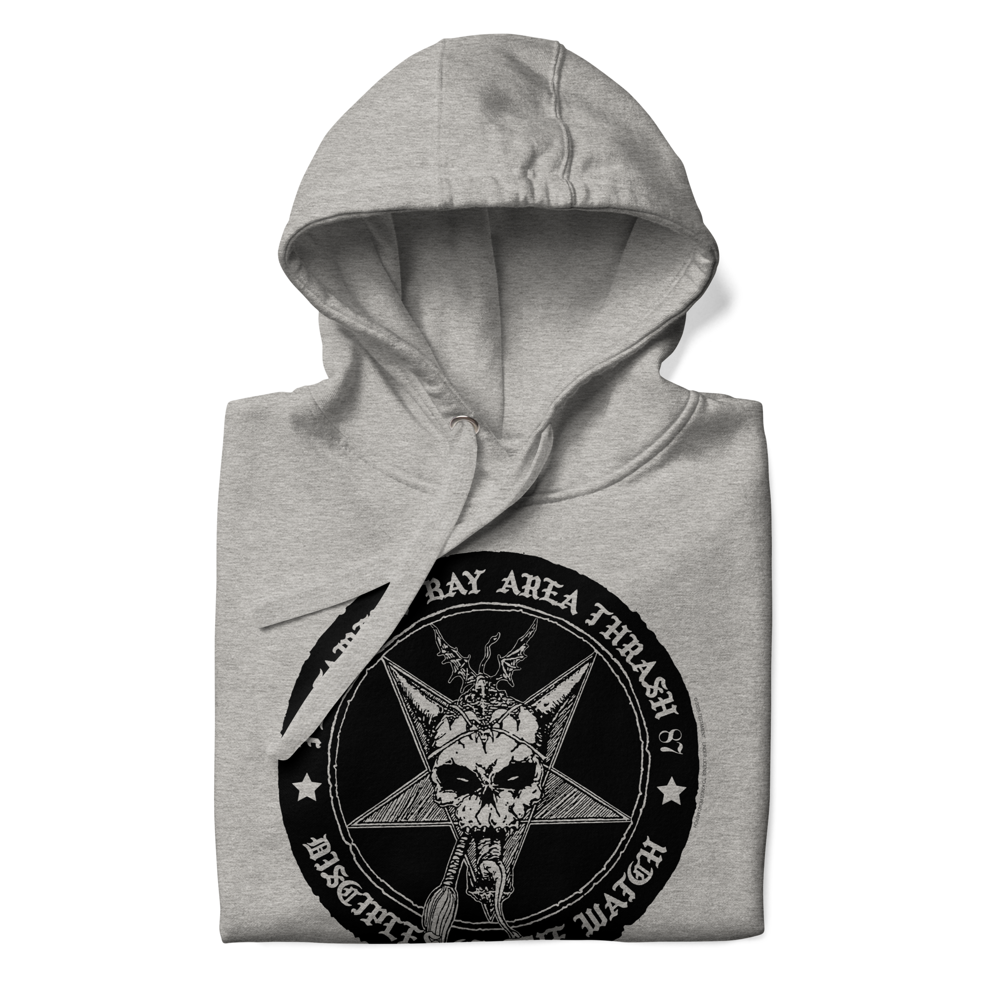 Stakes Testament Bay Area Thrash Hoodie Gray