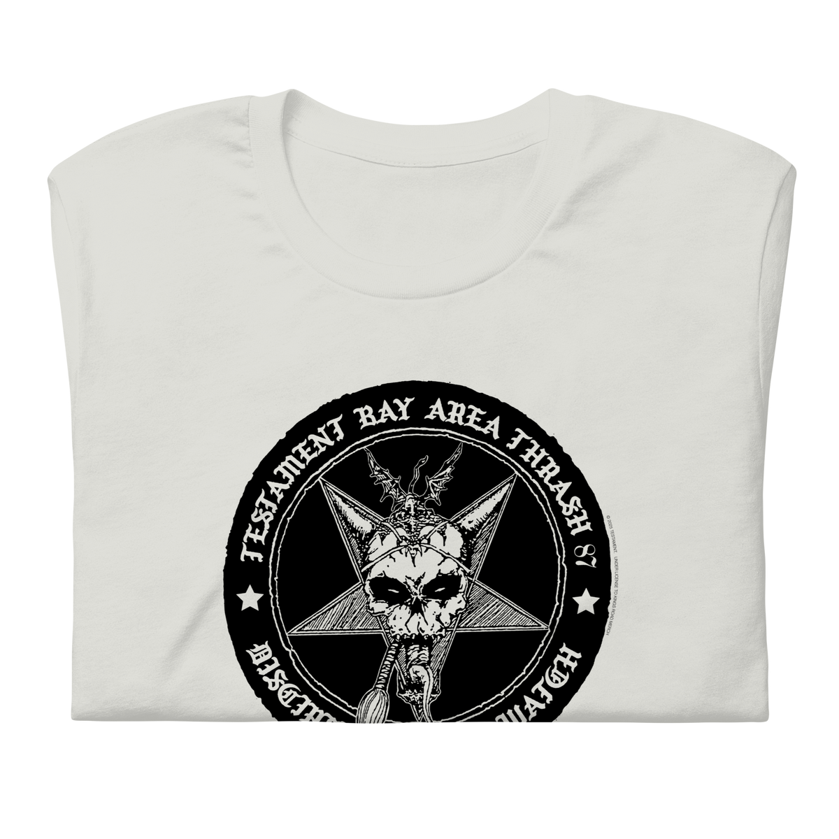 Stakes Testament Bay Area Thrash T-Shirt Gray