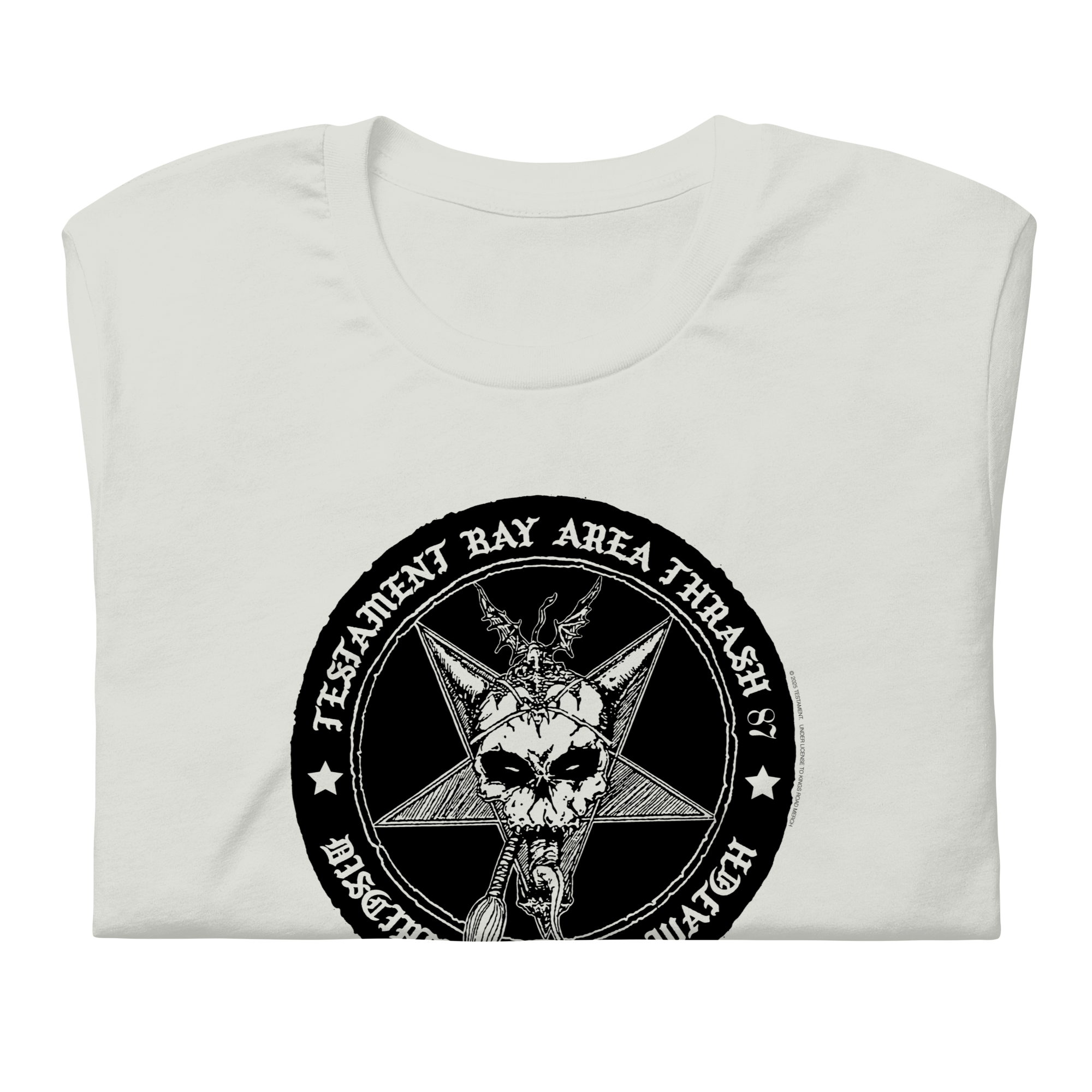 Stakes Testament Bay Area Thrash T-Shirt Gray