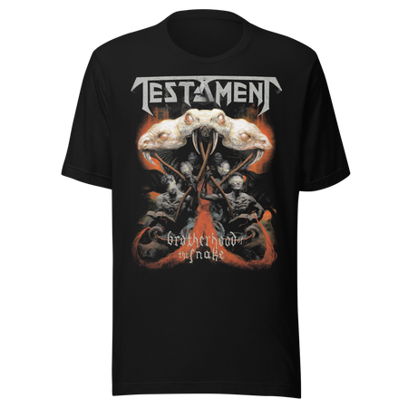 Stakes Testament Brotherhood of the Snake T-Shirt Black