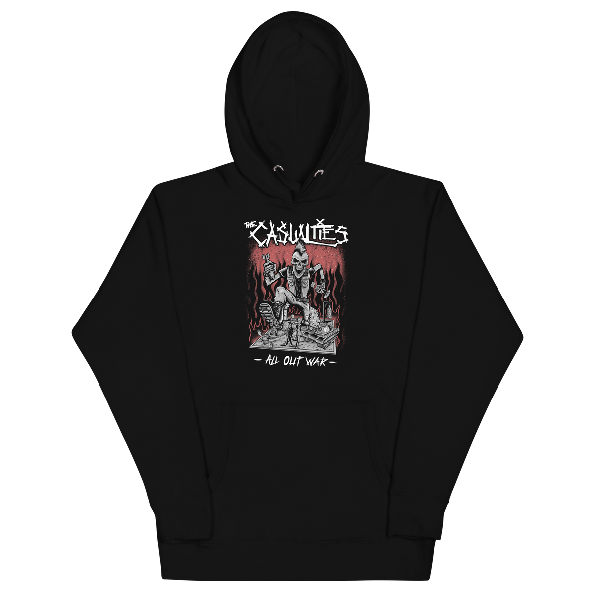 Stakes The Casualties All Out War Hoodie Black