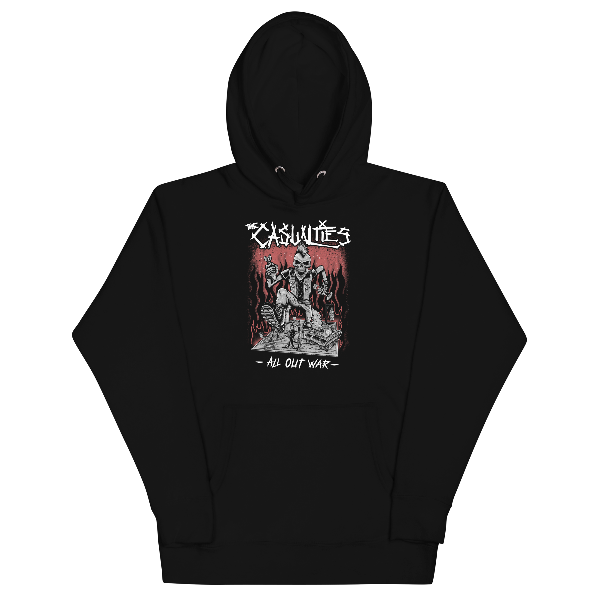 Stakes The Casualties All Out War Hoodie Black