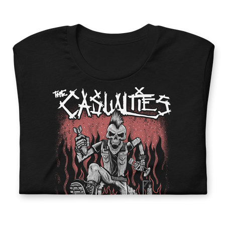 Stakes The Casualties All Out War T-Shirt Black