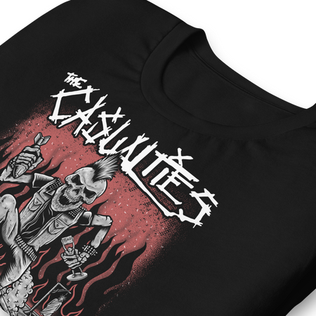 Stakes The Casualties All Out War T-Shirt Black