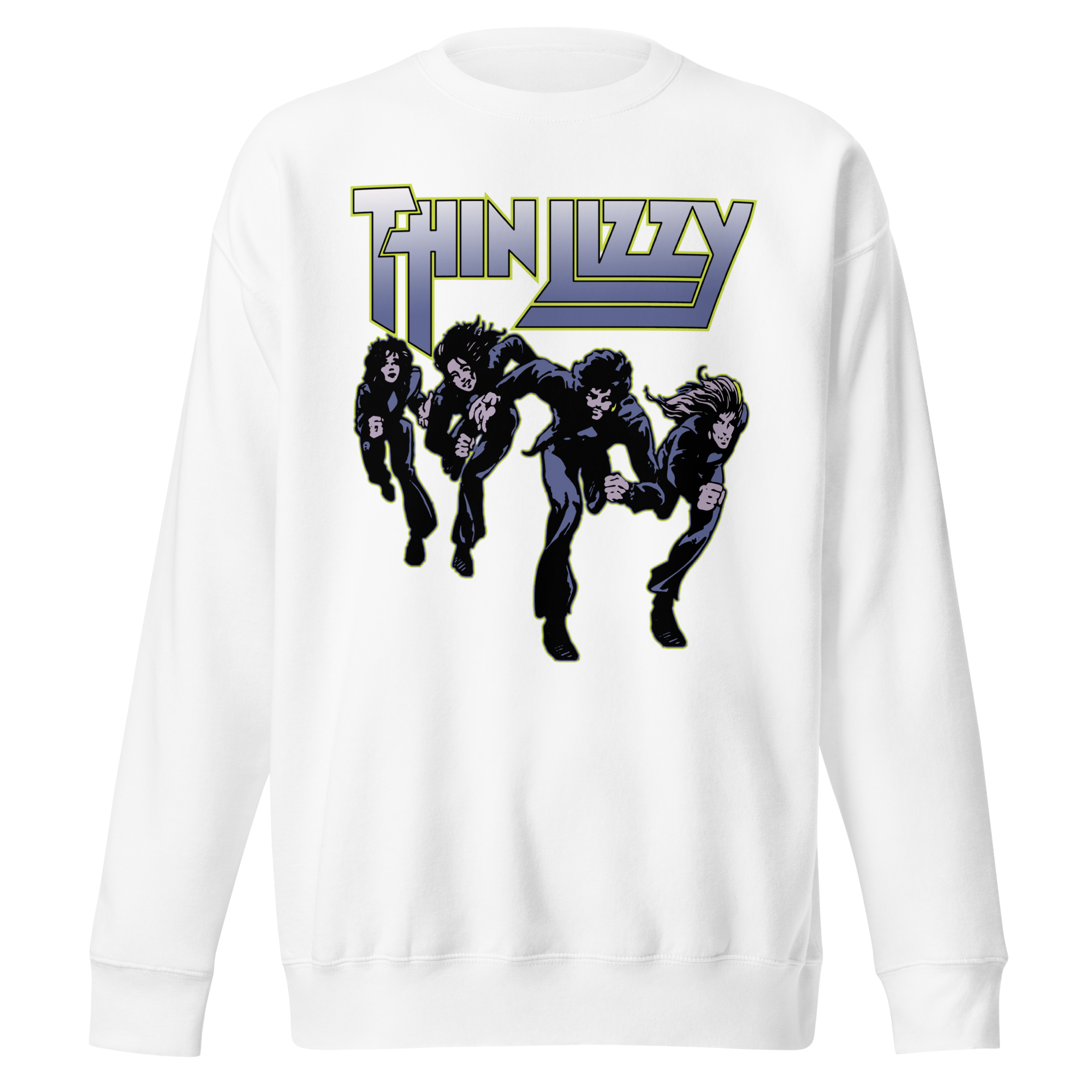 Stakes Thin Lizzy Jailbreakers Jumbo Print Sweatshirt White