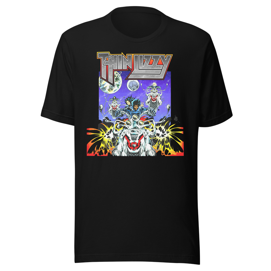 Stakes Thin Lizzy Night Riders T-Shirt Black
