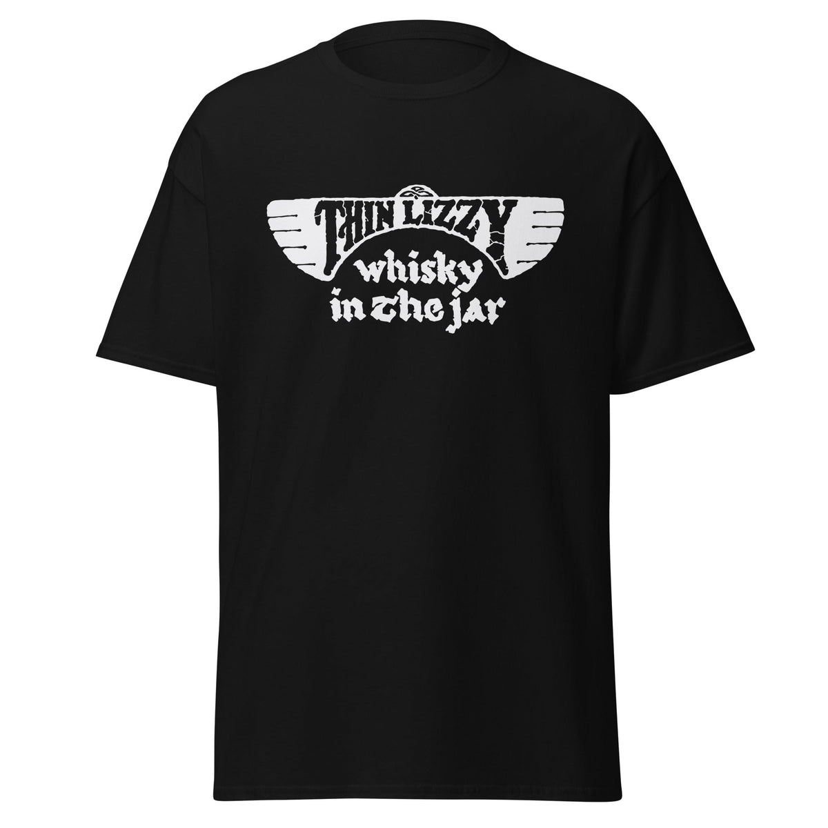 Stakes Thin Lizzy - Whiskey Jumbo Print T-Shirt Black