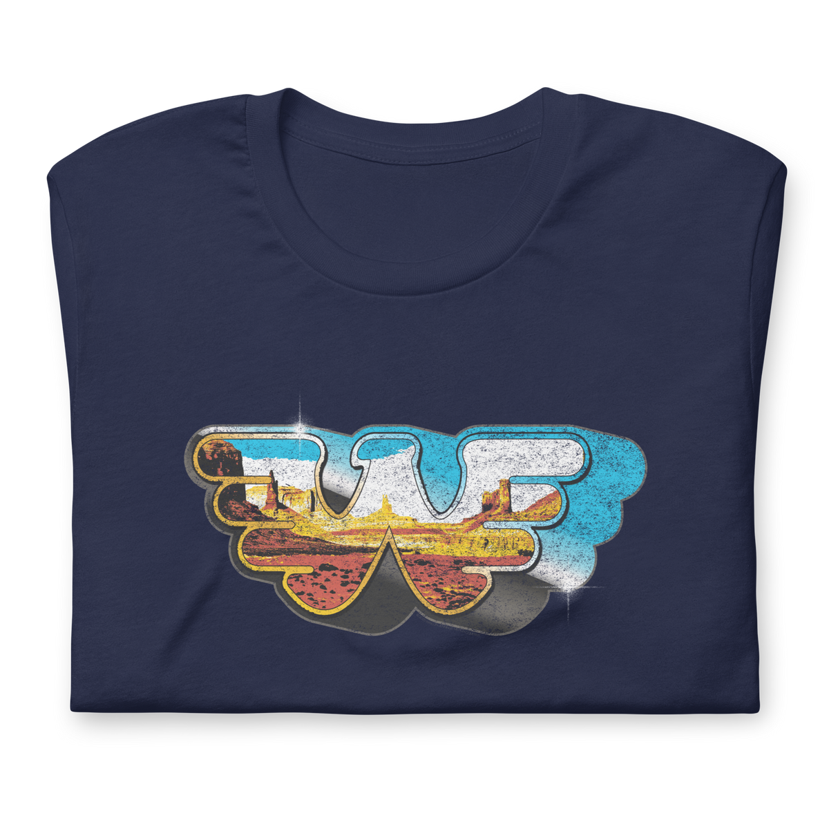 Stakes Waylon Jennings Among the Stars T-Shirt Navy