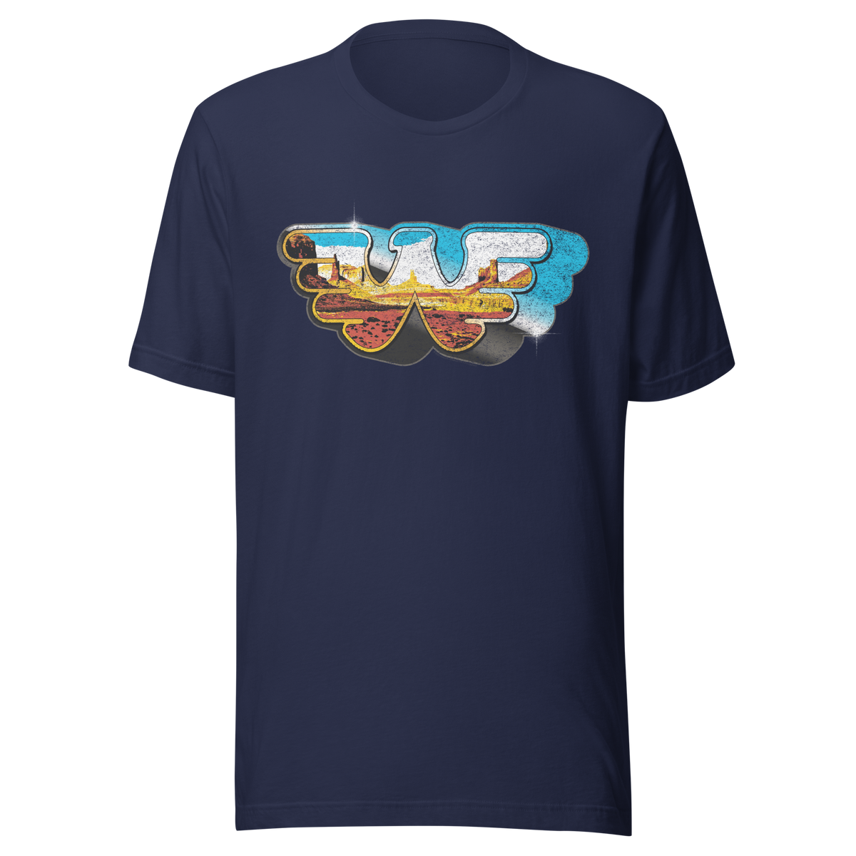 Stakes Waylon Jennings Among the Stars T-Shirt Navy