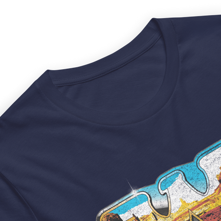 Stakes Waylon Jennings Among the Stars T-Shirt Navy