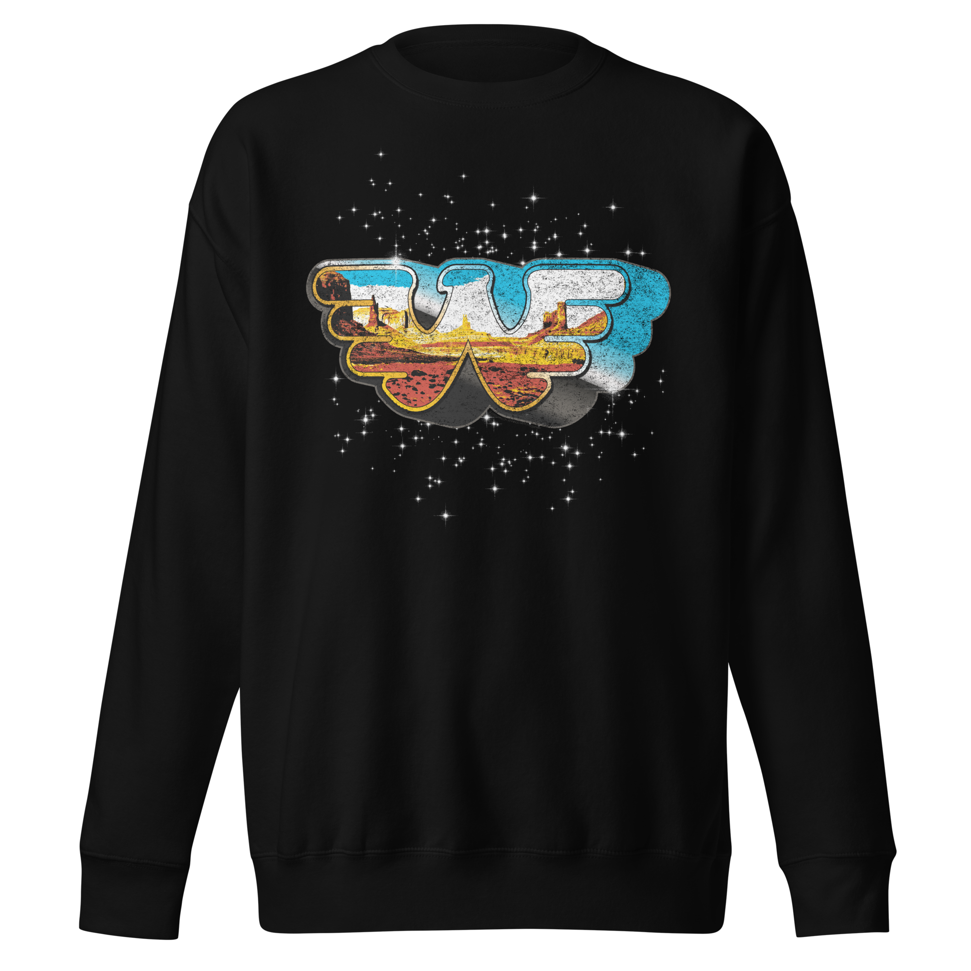 Stakes Waylon Jennings Eagle W Sweatshirt Black