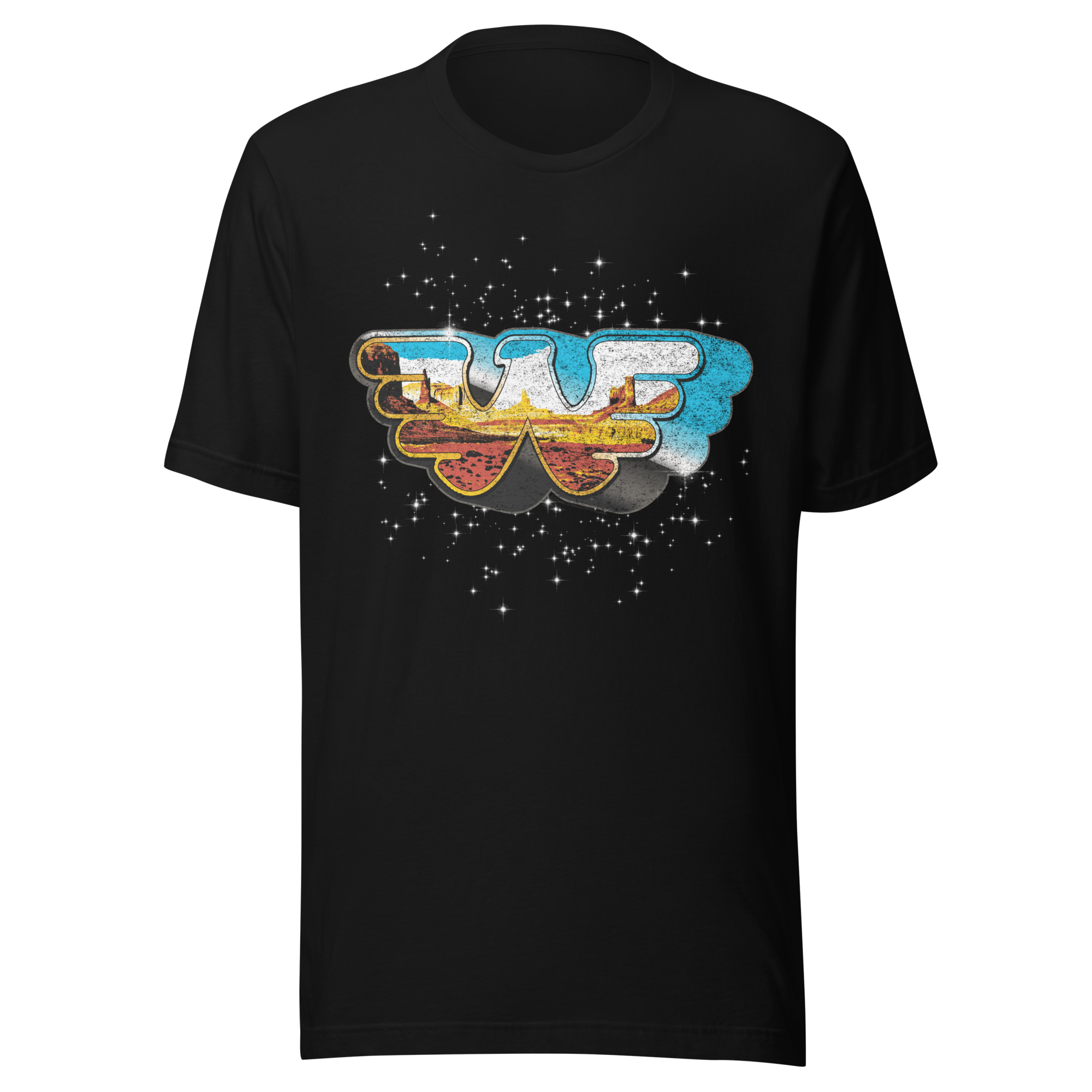 Stakes Waylon Jennings Eagle W T-Shirt Black