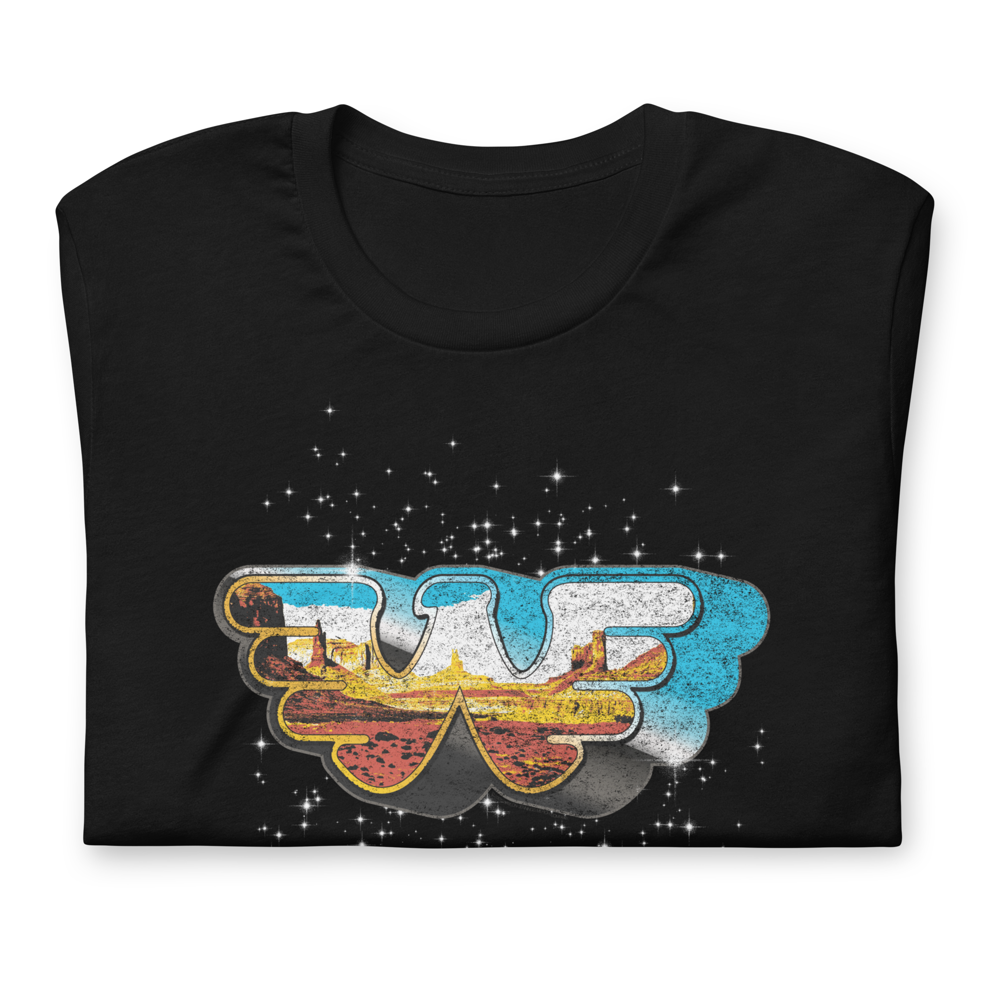 Stakes Waylon Jennings Eagle W T-Shirt Black