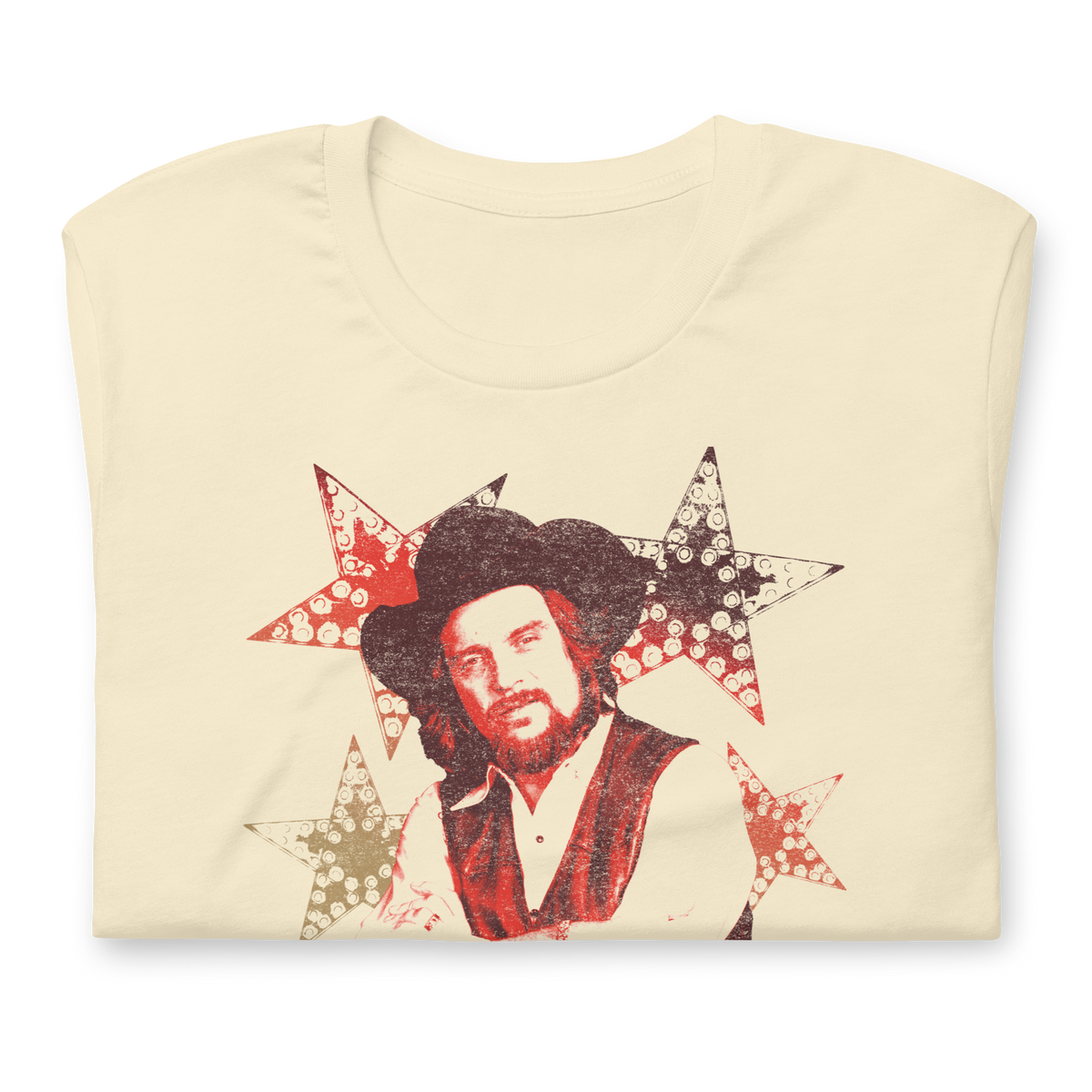 Stakes Waylon Jennings Littlefields Finest T-Shirt Natural