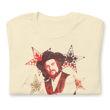 Stakes Waylon Jennings Littlefields Finest T-Shirt Natural