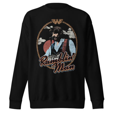 Stakes Waylon Jennings Ramblin Man Sweatshirt Black