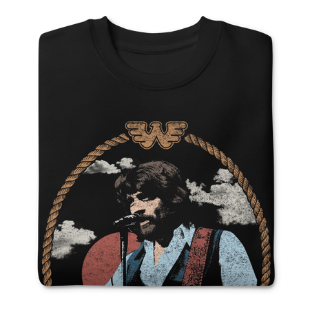 Stakes Waylon Jennings Ramblin Man Sweatshirt Black