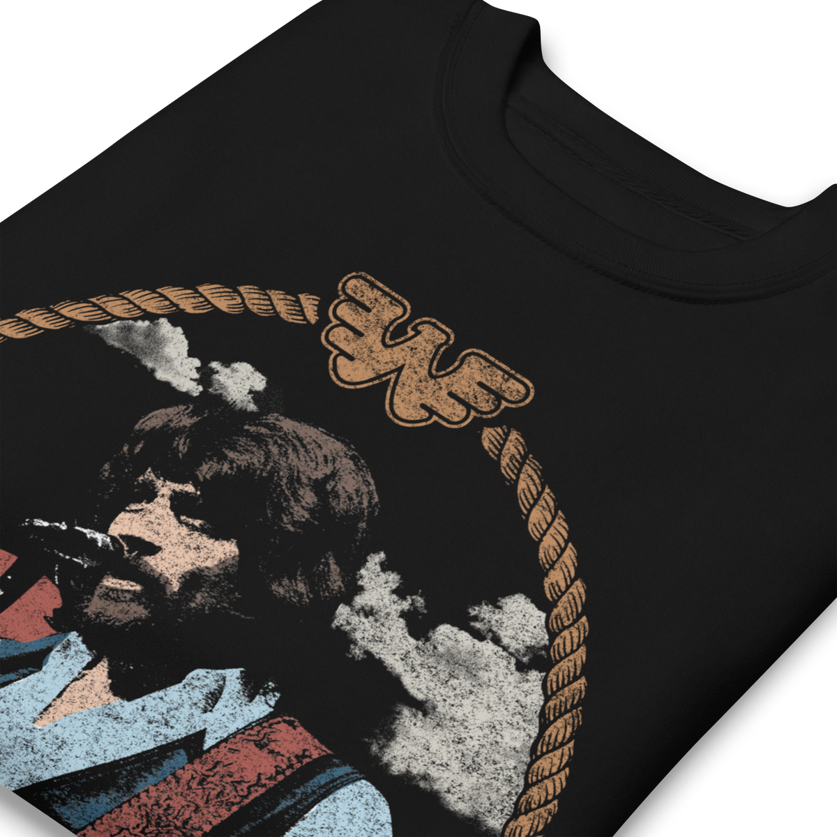 Stakes Waylon Jennings Ramblin Man Sweatshirt Black
