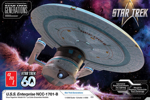 Star Trek: Generations 1701-B AMT Star Trek: Generations U.S.S. Enterprise NCC-1701-B 1/1000 Scale Model Kit - CD Album