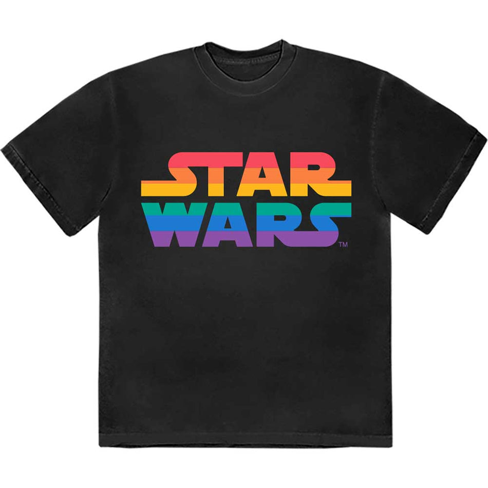 Star Wars Rainbow Logo Black
