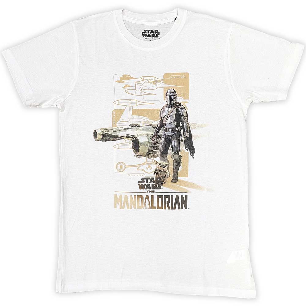 Star Wars The Mandalorian Din & Grogu White