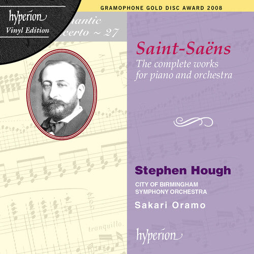 Stephen Hough Saint-Saens: The Complete Works for Piano and Orchestra - Triple Record Album - Vinyl LP