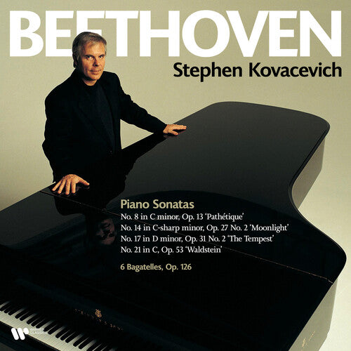 Stephen Kovacevich Beethoven: Piano Sonatas Nos. 8 14 17 & 21 Bagatelles Op. 126 - Double Record Album - Vinyl LP