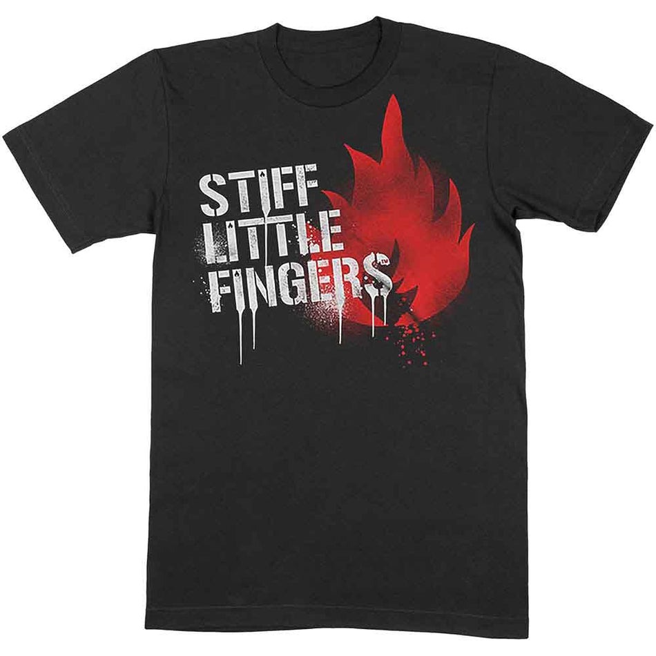 Stiff Little Fingers Graffiti Black