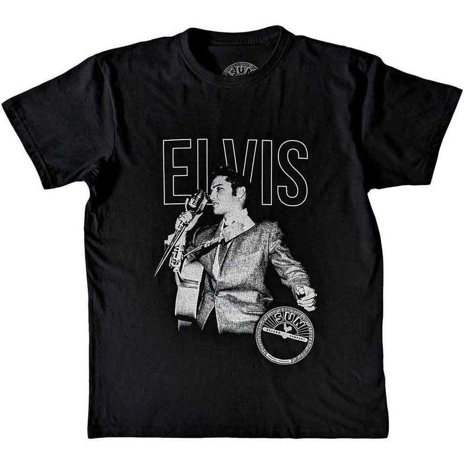 Sun Records Elvis Live Portrait Black