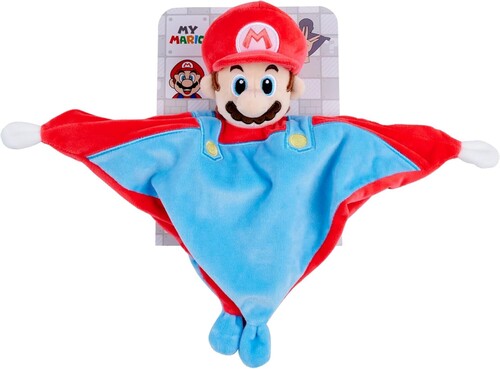 Super Mario Baby 10X10in Plush Blanket with Rattle My Mario - Plush - Super Mario 3D DouDou / Blanket with Rattle for Infants - CD Album