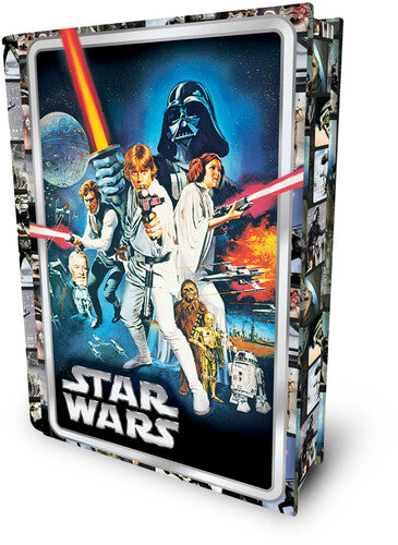 SW 1977 Poster 300PC Tin Star Wars Original 1977 Movie Poster 300pc 18x12 in 3D Lenticular Puzzle in a Tin Book - CD Album