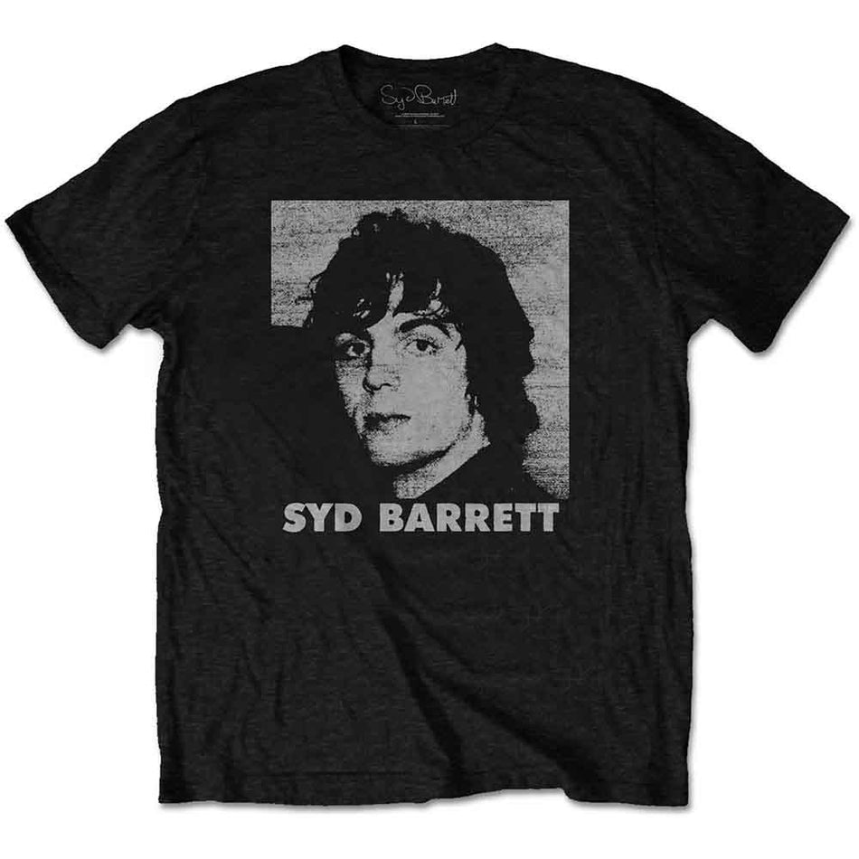 Syd Barrett Headshot Black