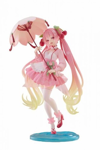 Taito - Sakura Miku Amp (Sakura Dress Ver) Statue TAITO - Sakura Miku - AMP (Sakura Dress Ver) Statue - Collectibles