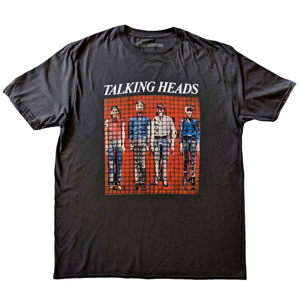 Talking Heads Pixel Portrait Grey