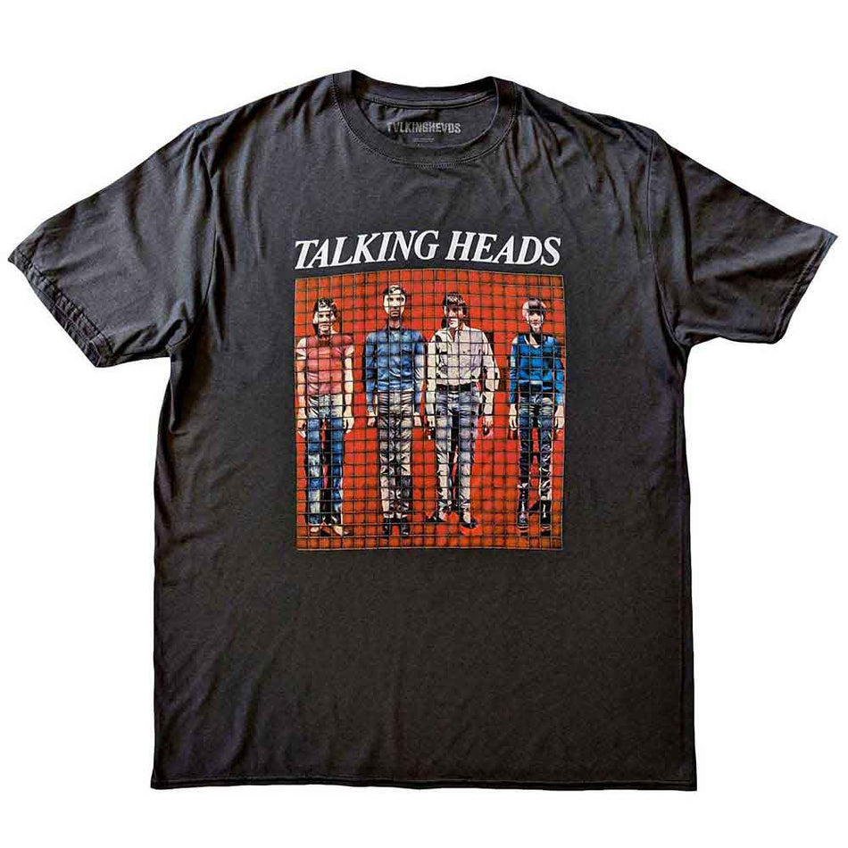 Talking Heads Pixel Portrait Grey