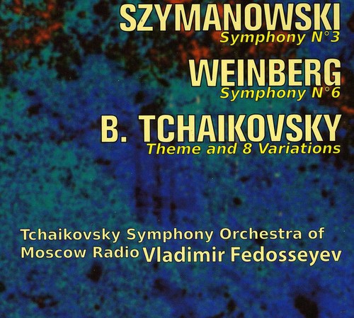 Tchaikovsky Symphony Orchestra of Moscow Radio Sym 3 / Sym 6 / Theme & 8 Variations - CD Album