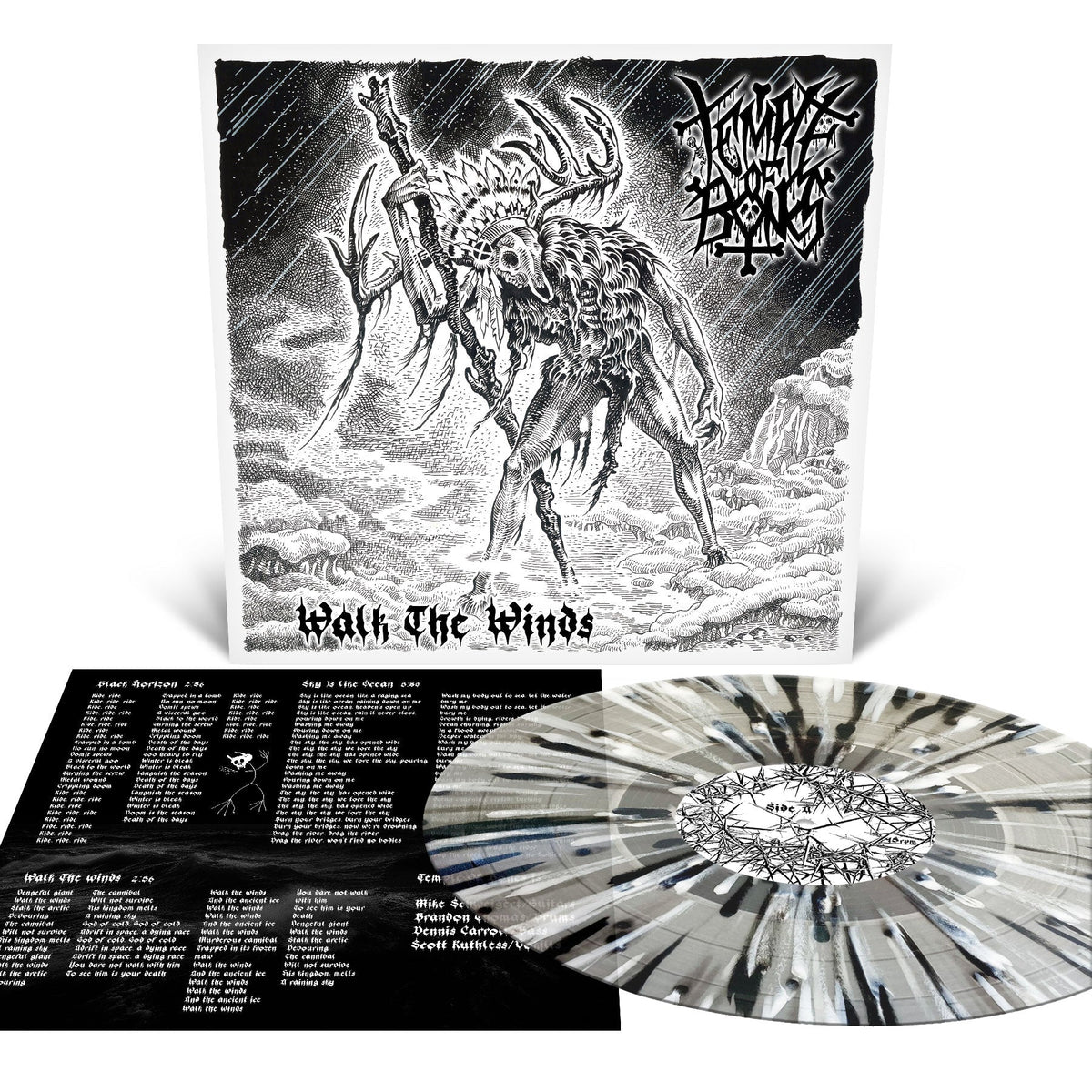 Temple Of Bones Walk The Winds [Milky Clear Splatter Vinyl]