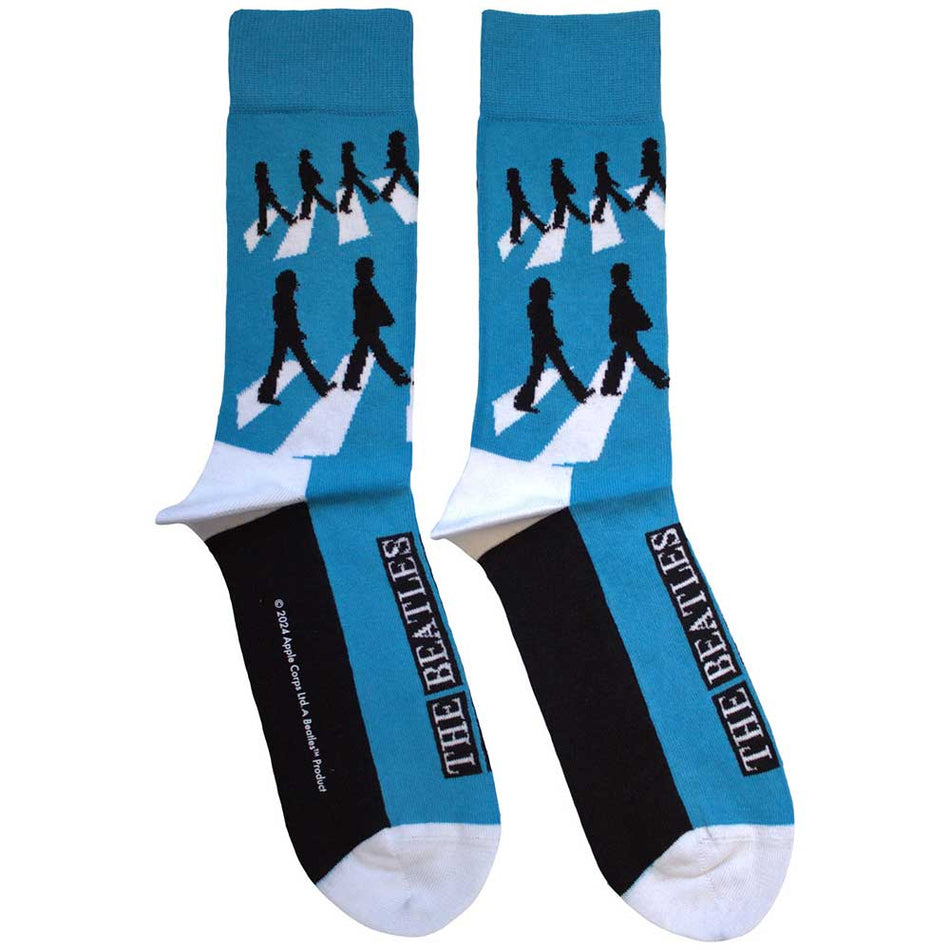 The Beatles Abbey Road Silhouettes Repeat Blue
